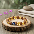 Rudraksha Citrine Crystal bracelets (Pack of 2)