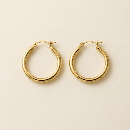 Classic Gold Hoop Earrings